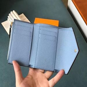 portefeuille courte portefeuilles articles de créateurs de marque support de carte de mode pochette en cuir victorine273u