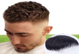 Perruques courtes pour men039s mâle perruque noire mâle synthétique de coiffure naturelle de coiffure pour jeune homme chauve coiffure clairsemée 54676059278560