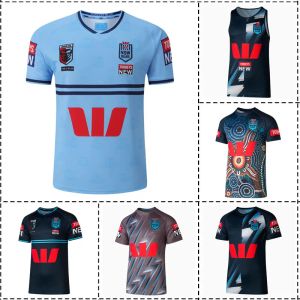 Shorts 2023 NSW Blues Home / Indigène / Training / Singlet / Shorts Mens Rugby Jersey Taille: S5XL