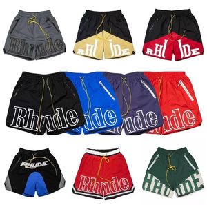 Shorts 2023 Rhude Men Shorts Athletic Casual Mesh Short High Quality Classic Beach Fashion Luxury Designer Casual Street Hip Hop Paren Designer Shorts USA Size