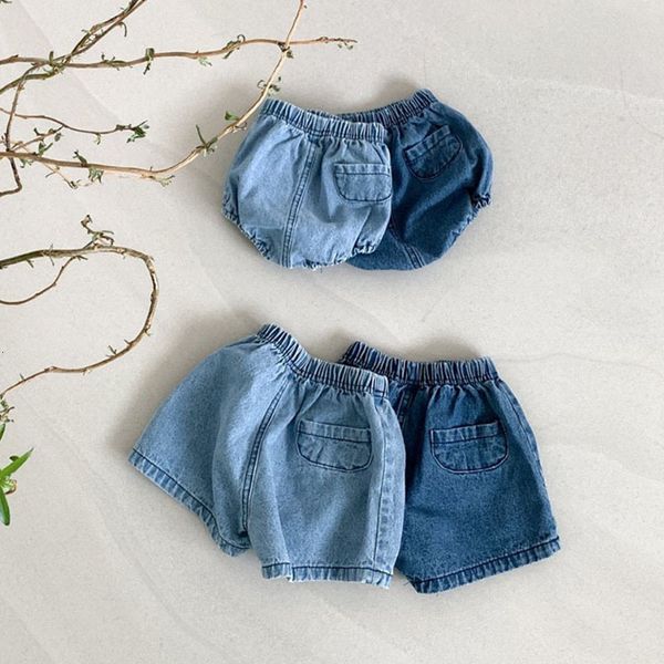 Pantalones cortos de verano 2023 para bebés, vaqueros bonitos para niños pequeños, pantalones cortos holgados informales de PP para niñas, ropa de moda para niños pequeños 230628