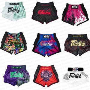 Shorts 2024 Boîtes thaïlandaises shorts FairTexxxxxx MMA Enfants et adultes boxe de fitness lointain sports nouveaux shorts de combat Y240524