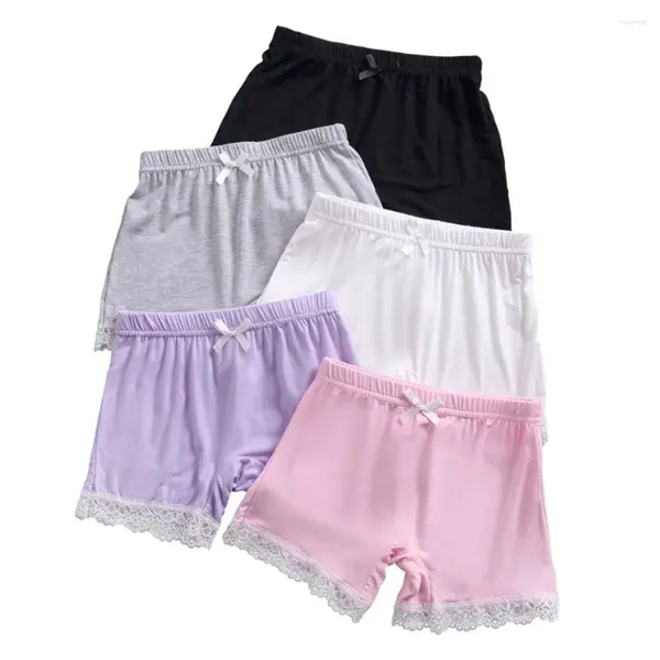 Pantalones cortos de 3-12 años de ropa para niñas gimnasio de recreo bajo vestido de seguridad pantalones para niñas encaje de bicicleta