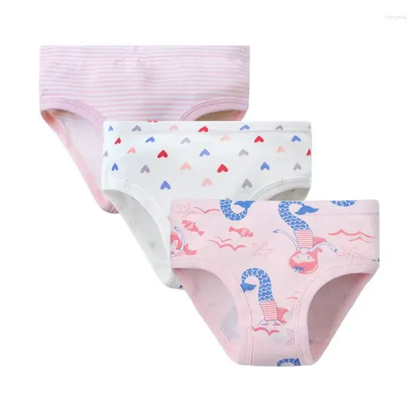 Shorts 3pcs / ensemble Baby Girls Underwear Coton Ventilate Ventilate de haute qualité