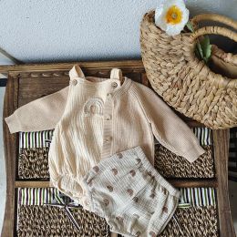 Shorts bébé garçons filles chariots cardigan chandails automne designs coréens coton manches longues talon tricot tops manteau shorts en bas âge veste enfants