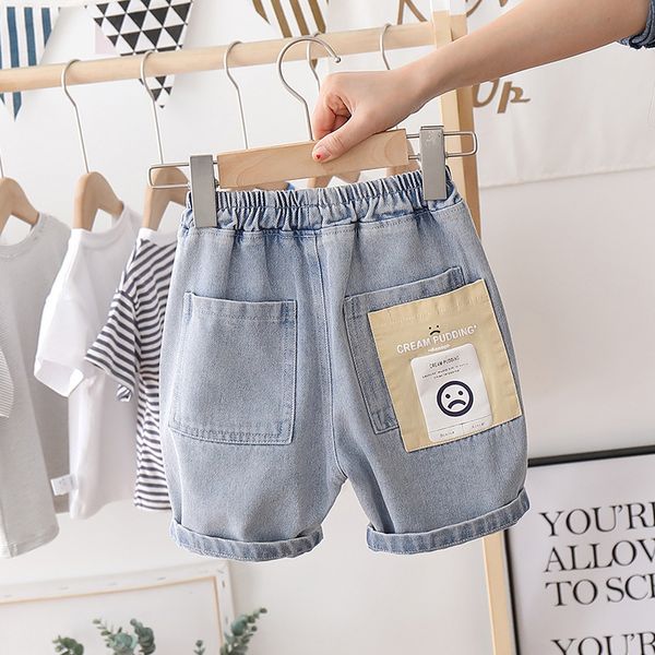 Pantalones cortos de mezclilla para bebés, pantalones cortos de verano para niños, pantalones cortos finos, pantalones vaqueros para niños, ropa de moda para niños, prendas de vestir informales 230512