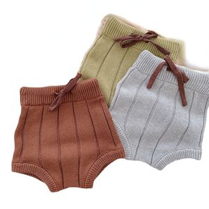 Short bébé élastique grand PP 0 2 ans coréen enfants pantalons coton vêtements automne né tricoté slips 230711