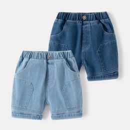 Shorts Baywell 16y Boys Shorts Broek Summer Fashion Children Boys Casual Patchwork Denim Jeans Shorts Pant 230504