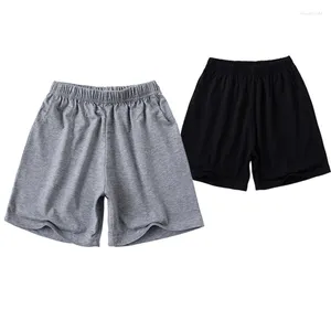 Shorts grands enfants en gros 3-12T enfants garçons décontracté pyjama court classique trois couleurs noir blanc gris école filles pantalons de survêtement