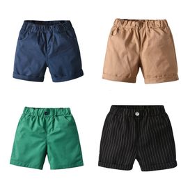 Shorts garçons pantalons d'été pour enfants 18 ans enfants pantalons couleur unie enfant en bas âge vêtements filles costume école vêtements 230412