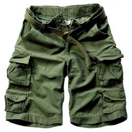 Pantalones cortos artículos de camuflaje militar sueltos pantalones cortos militares para hombres P230602