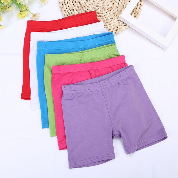 Shorts Candy Color Shorts de sécurité pour filles Pantalons Sous-vêtements Leggings Filles Boxer Briefs Pantalons de plage courts pour enfants de 3 à 13 ans 230725