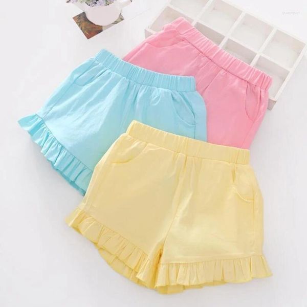 Shorts enfants vêtements bonbons couleurs bas école filles été bébé enfant en bas âge adolescente pantalons courts enfants pantalons 6 8 10 12 ans