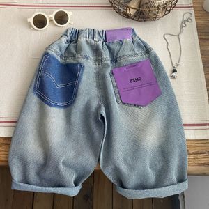 Shorts enfants vêtements enfants jeans décontractés 2023 été à la mode Denim pantalon Style coréen Simple garçons Cool beau 230614
