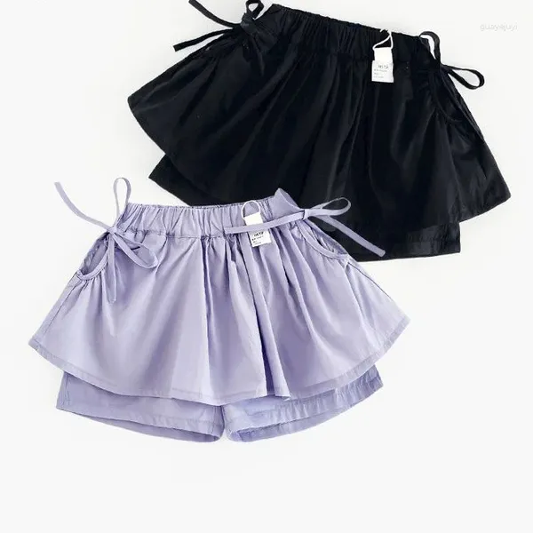 Pantalones cortos para niños 2024 ropa de verano niña falda de moda coreana