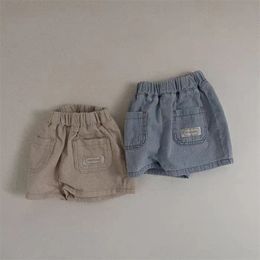 Shorts Cool Summer Baby Boys Jeans Casual Pocket Design Enfants Bloomers pour Toddler Girls Vêtements Enfants Pantalons Vêtements 024M 230628