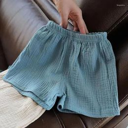 Pantalones cortos de moda sólida ropa para niños pantalones pantalones de algodón cintura elástica niños niños verano 0-5 años