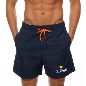 Shorts pour hommes 2023 Summer Mens Sweetwear Shorts Brand Beachwear Sexy Swim Trunks Ricard Swimsuit Breathable Beach Wear 240402