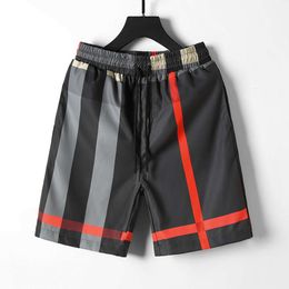 Shorts for Men, New Summer Beach -broek, modieuze casual, oversized plaid shorts en trendy