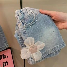 Shorts filles denim été 2024 enfants mode jeans courts jeans vêtements pour bébé pantalon pantalon pour enfants