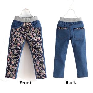 Shorts Filles Jeans Vêtements Pour Adolescents Vêtements Pour Enfants 4-8 Ans Printemps Enfants Taille Haute Pantalon Fleur Imprimé Fashioin 230617