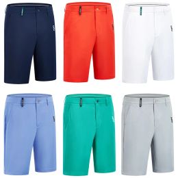 Shorts golfistes golf shorts masculins élastiques élastiques confortables pantalon pantalon ceinture reniflard usure de golf pour hommes vêtements causaux six couleurs