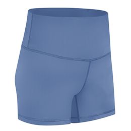 Pantalones cortos de tiro alto para mujer, traje para correr, sin línea en T, sensación de Nake, pantalones cortos deportivos ajustados elásticos, pantalones deportivos informales ajustados