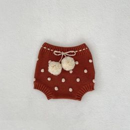 Shorts HoneyCherry herfst babylantaarn schattige bal gehaakte gebreide meisjes