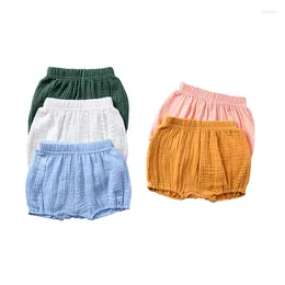 Shorts hooyi mignon bébé fille d'été garçons pantalons de coton filles fleuristes en bas âge en bas de bébé vêtements nés