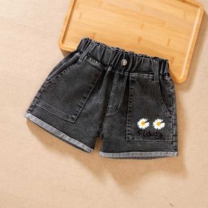 Pantalones cortos ienens para niños niñas ropa de mezclilla pantalones pantalones cortos jeans para niños pantalones cortos informes de bebé d240510