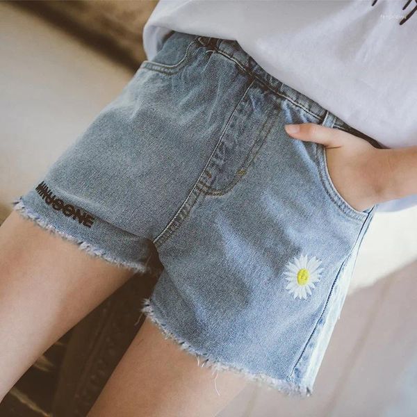 Shorts ienens enfants bébé filles denim enfants occasionnels usure bébé enfant en bas âge de vêtements d'été 4-13 ans