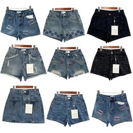 Pantalones cortos diseñador jeans jean mujer corta para mujer jeans diseñador pantalones diseñador de lujo jeans hip hop hop casual rodilla corta shorts de alta calidad jeans de mezclilla