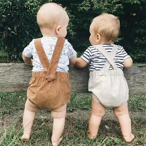 Shorts Kinderen Babytrui Jongens Meisjeskleding Broeken Denim Shorts Jeans Overalls Peuter Baby Jumpsuits Pasgeboren kleding Broekenkleding