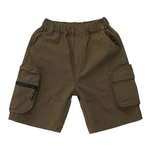 Shorts pour enfants garçons cargo 2024 Pantalon de danse hip-hop mode avec des poches