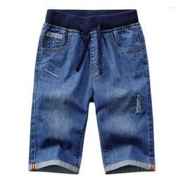 Shorts Kids Boys Denim Summer Backs Vêtements décontractés en coton molle décontracté jeans pour bébé 2-13y DT394