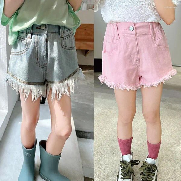 Shorts de vêtements pour enfants jeans Leggings 2024 Summer Girls Pantal