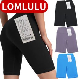 Shorts Lu Yoga Designer Femme Yoga Slimfit Yoga Shorts High Taist Hip Lift Pantals Samles