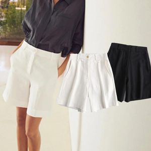 Shorts Maxdutti Summer Angleterre Indie folk Fashion Shorts Femmes Simple Solid High Linet Short Feminino Casual Bermuda Femmes Short