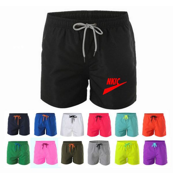 Shorts Men Brand Logo Imprimé Summer Plus taille mince pantalon de plage à séchage rapide