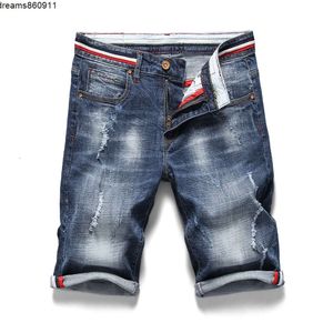 Shorts Heren Gescheurde Korte Jeans Designer Klassieke Mode Rechte Rijbroek Zomer Jean Bermuda Mannelijke Denim Merkkleding