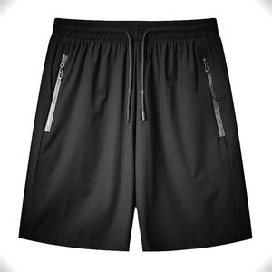 Shorts Heren Zomer Casual Shorts S Ice Silk Grote Size Sneldrogende Strandbroek Jogging Gym Mannen 210806