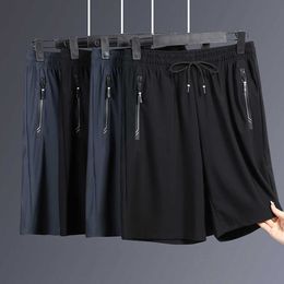 Pantalones cortos de verano para hombre, prendas de vestir finas, holgados, grandes, elásticos, informales, deportivos, frescos, de secado rápido, Caprisg7m4, moda favorita apresurada