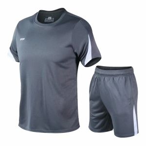 Shorts Men Camiseta+Competencia de pantalones cortos Running Sets Gym Sportswear Running Traje de camiseta de fútbol seco rápido Ropa de chándal