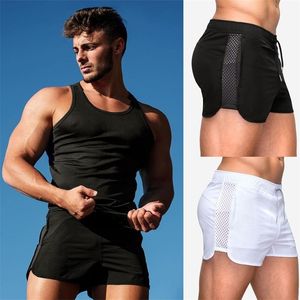 Shorts hommes Sports d'été Cool entraînement musculation survêtement entraînement Fitness pantalons courts 220425