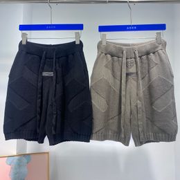 Shorts Men les femmes tricotées Coton Top de qualité Sweat-Ashort Shorts