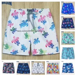 Shorts Hot Turtles voor heren Franse zwembroek voor heren Sneldrogende strandbroek met schildpadprint Fifth Pants