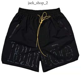 Pantalones cortos para hombre Rhude Diseñador Short Men Summer Secado rápido Mesh Mesh Drawling Beachwear Sports Flow Sports For Men 355