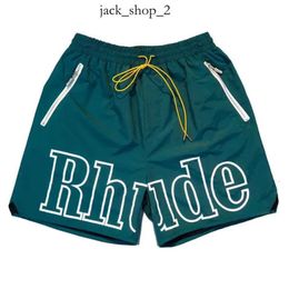 Shorts para hombres Rhude Diseñador Short Men Summer Secado rápido Mesh Mesh Drawling Beachwear Sports Flow Sports For Men 979
