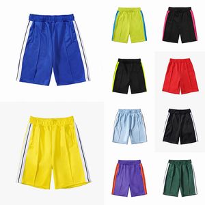 pantalones cortos para hombre para mujer Color sólido tira de impresión de letras cortas correas Ropa de cinco puntos refrescante y transpirable ropa de playa de verano