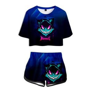 Shorts Nieuwe Collectie 3D Rubius Z 3D Zomer unisex Sets Sexy Korte Tops + shorts Elastische Taille Pak Vitaliteit Kawaii Tweedelige Sets